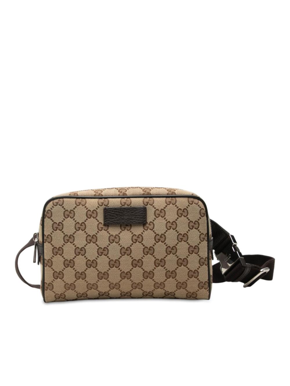 Gucci Gg Canvas Belt Bag Pre-Loved #361898G73B